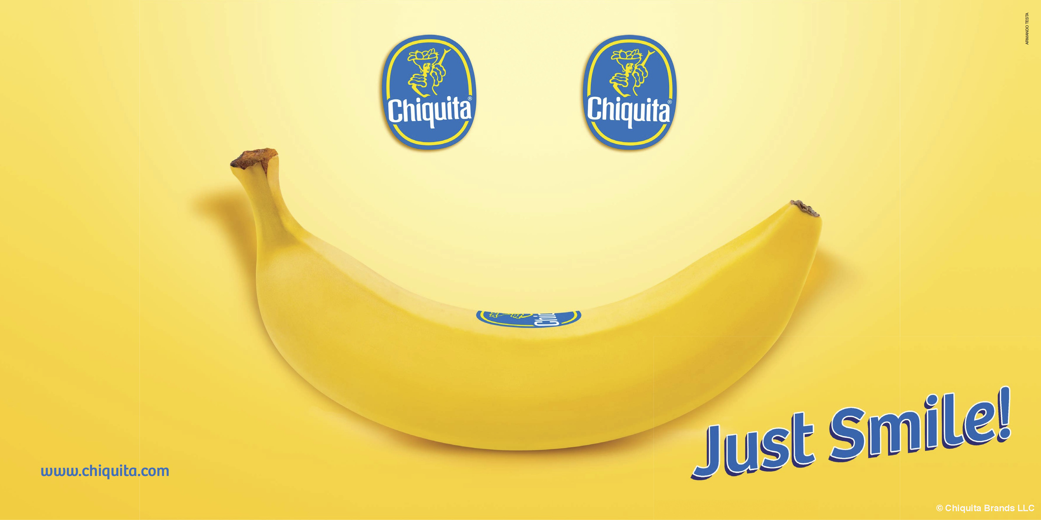 banana brand and issues an invitation to face life with a smile because smi...